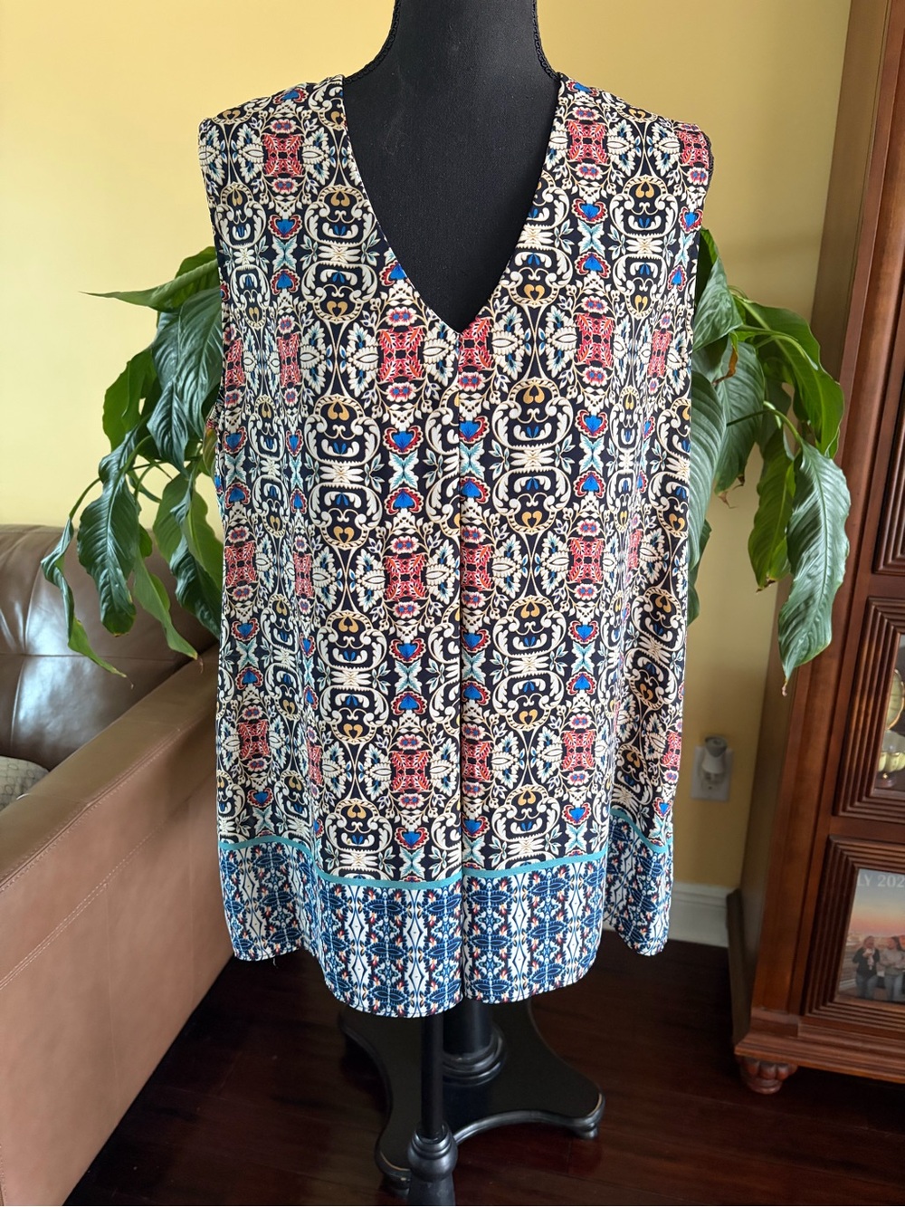 Rose & Olive top - XL